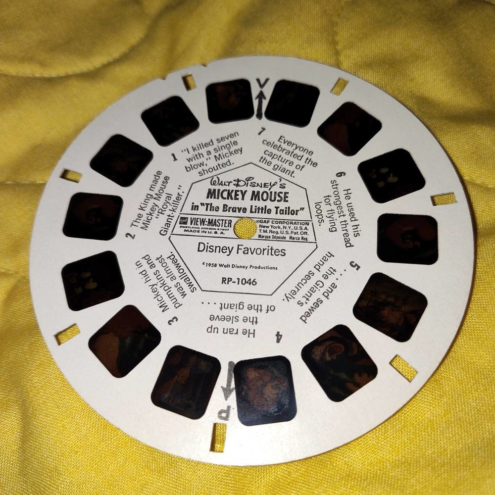 Mickey Mouse The Brave Little Tailor RP 1046, Vintage, View Master